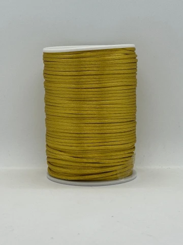 Атласная корсетная тесьма 2.3 мм (100 ярдов/91,44 м.), 20 горчичный