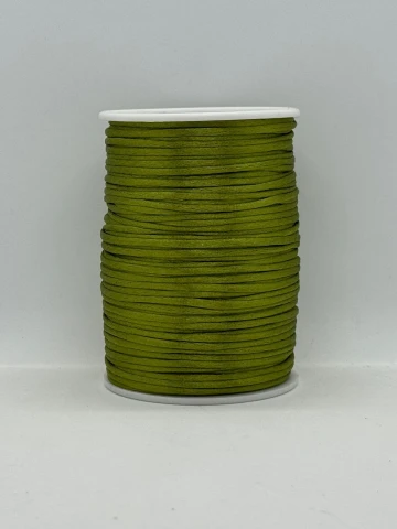 Атласная корсетная тесьма 2.3 мм (100 ярдов/91,44 м.), 42 хаки