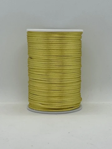 Атласная корсетная тесьма 2.3 мм (100 ярдов/91,44 м.), 75 золотой