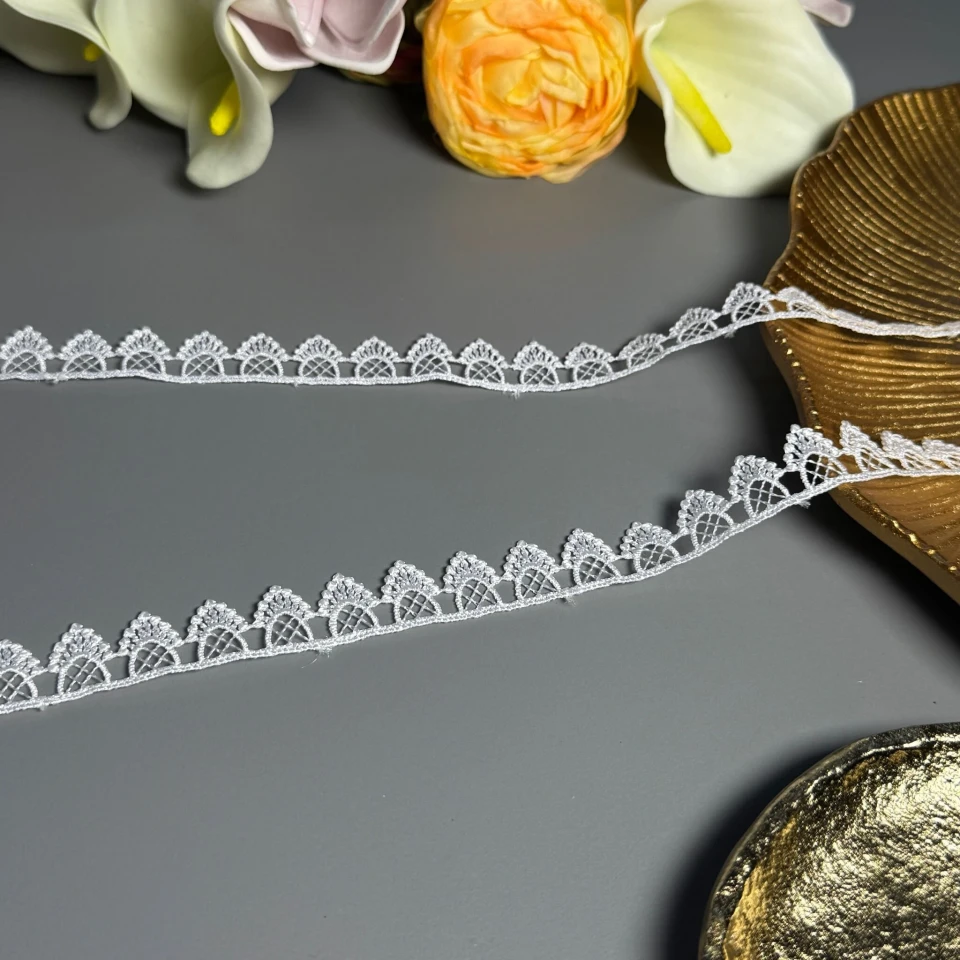 Кружево полиэстер ВВ104793 2 см.(30 ярдов/27.3 м.), тёплый белый