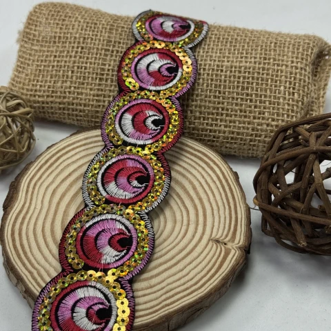 Тасьма клейова 8191 (4.8 м), малиновий