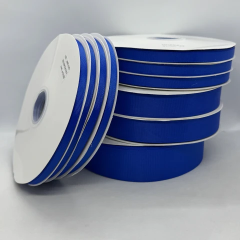 Стрічка репс 1 см (25*100 ярд/ 91 м.), 1240 кобальт синій