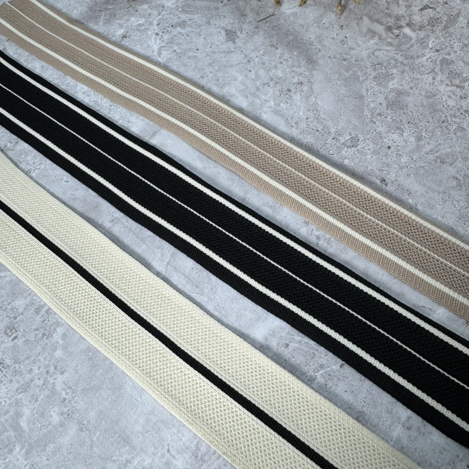 Лампас трикотажний «Mesh Collection» (40 м.), чорний