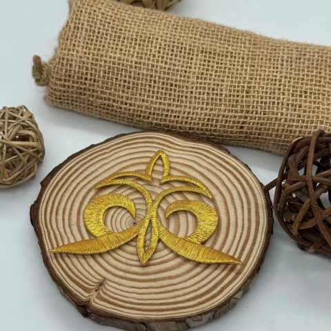 Аплікація клейова люрекс 2823 (20 шт.), золото