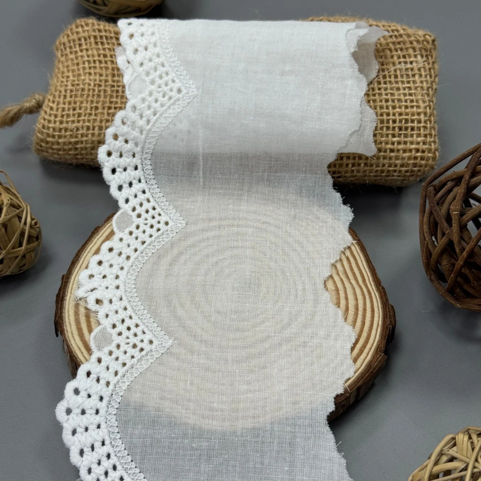 Мереживо прошва 6100 10 см.(160 ярдів/146,3 м.), Білий