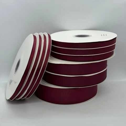 Стрічка репс 3,8 см (8*100 ярдів/91 м.), 1048 темно бордовий