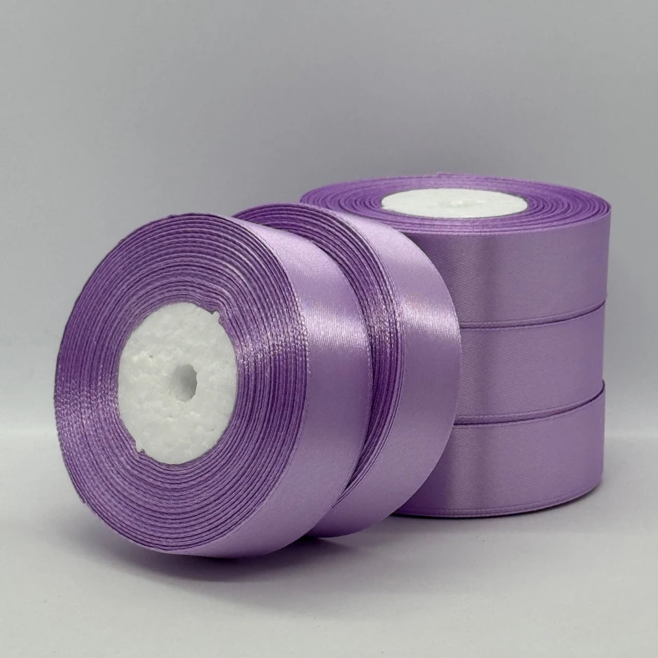 Стрічка атласна 2.5 см (5*36 ярдів), 45 фіолетовий