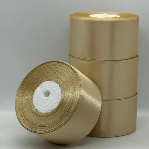 Стрічка атласна 5 см (4*36 ярдів), 123 теплий коричневий