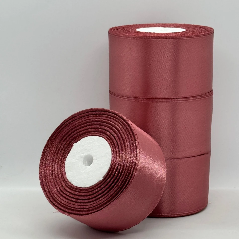 Стрічка атласна 5 см (4*36 ярдів), 102 винно-червоний
