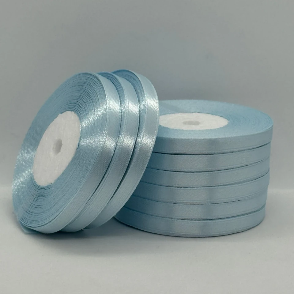 Стрічка атласна 0.6 см (10*36 ярдів), 145 світлий небесний