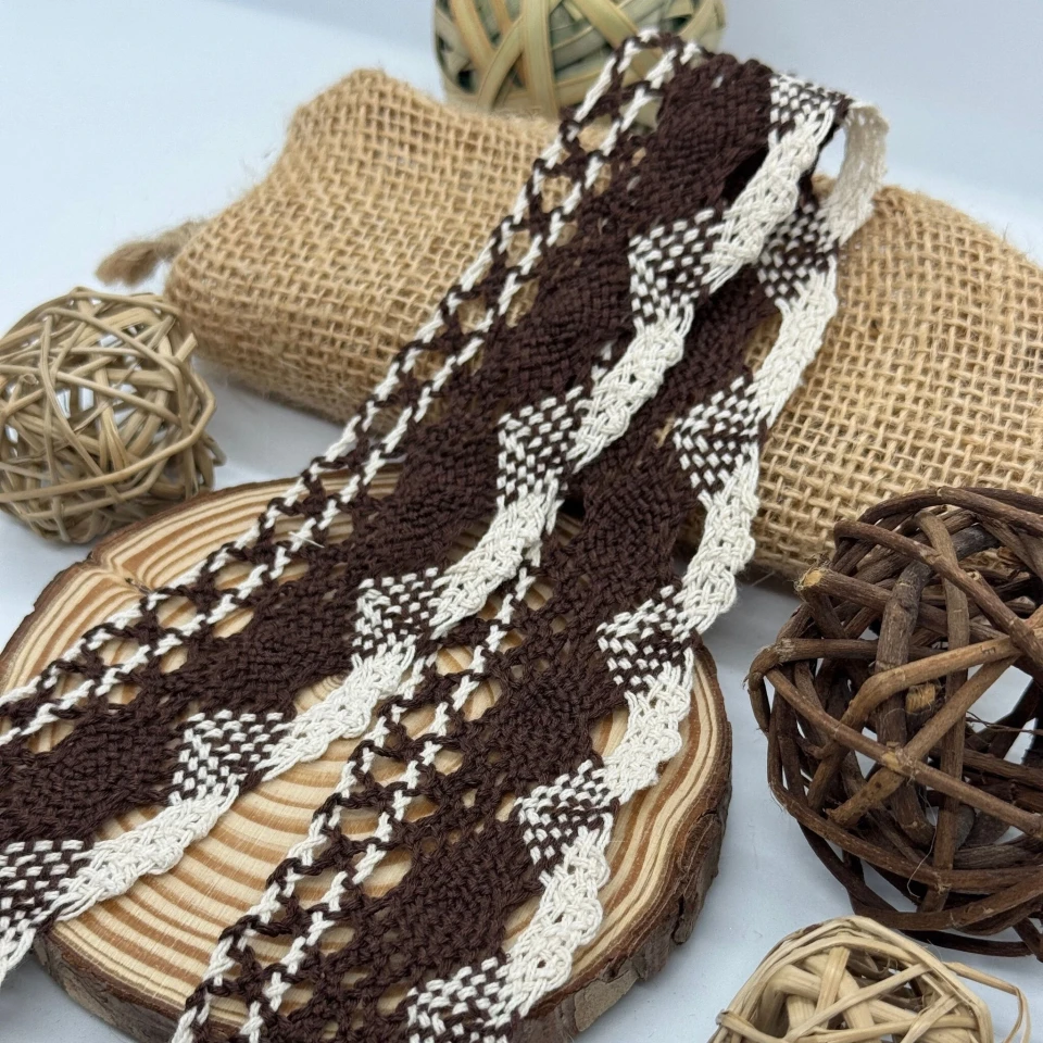Мереживо макраме 6001 (100 ярдів/91,4 м.), шоколад