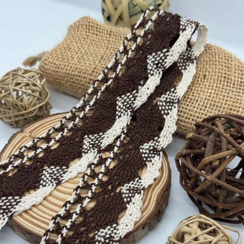Мереживо макраме 6001 (100 ярдів/91,4 м.), шоколад