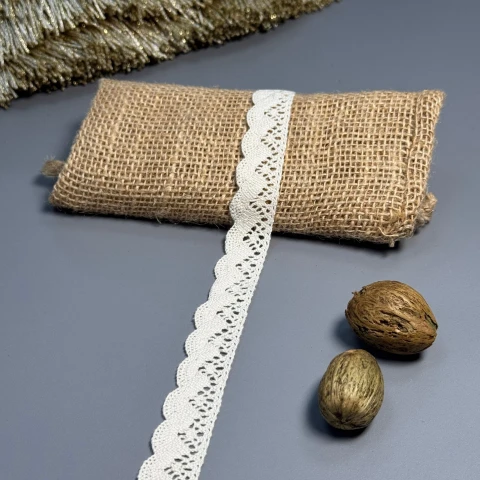 Мереживо макраме 11-5 2 см.(200 ярдів/182,8 м.), бежевий