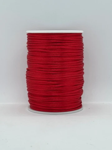 Атласная корсетная тесьма 2.3 мм (100 ярдов/91,44 м.), 76 светлый бордовый