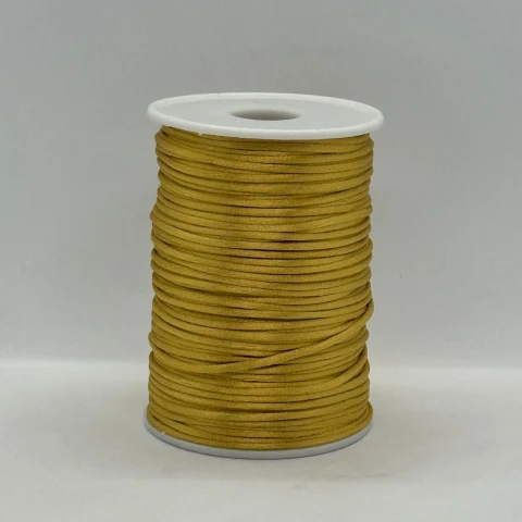 Атласная корсетная тесьма 2.3 мм (100 ярдов/91,44 м.), 19 бронзовый