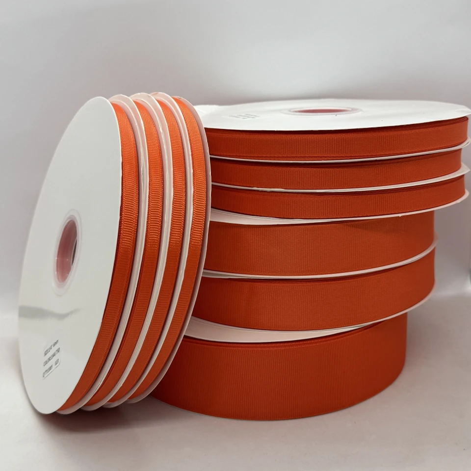 Стрічка репс 1 см (25*100 ярд/ 91 м.), 1144 кіновар