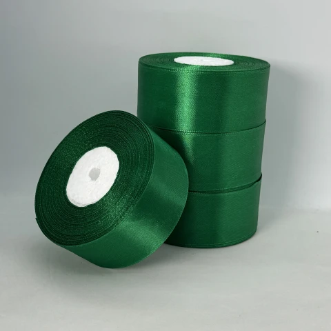 Стрічка атласна 4 см (5*36 ярдів) , 76 весняний зелений