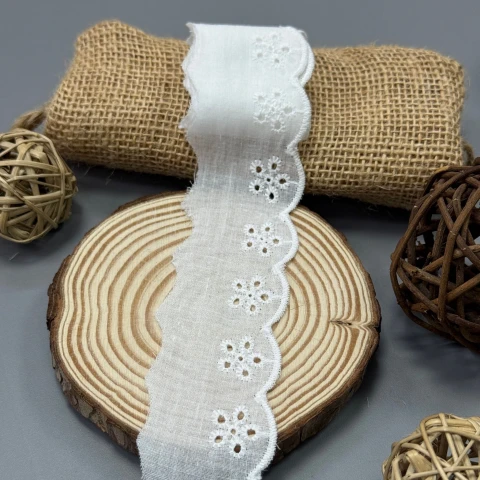 Мереживо прошва 8036 4 см.(300 ярдів/274,3 м.), Білий