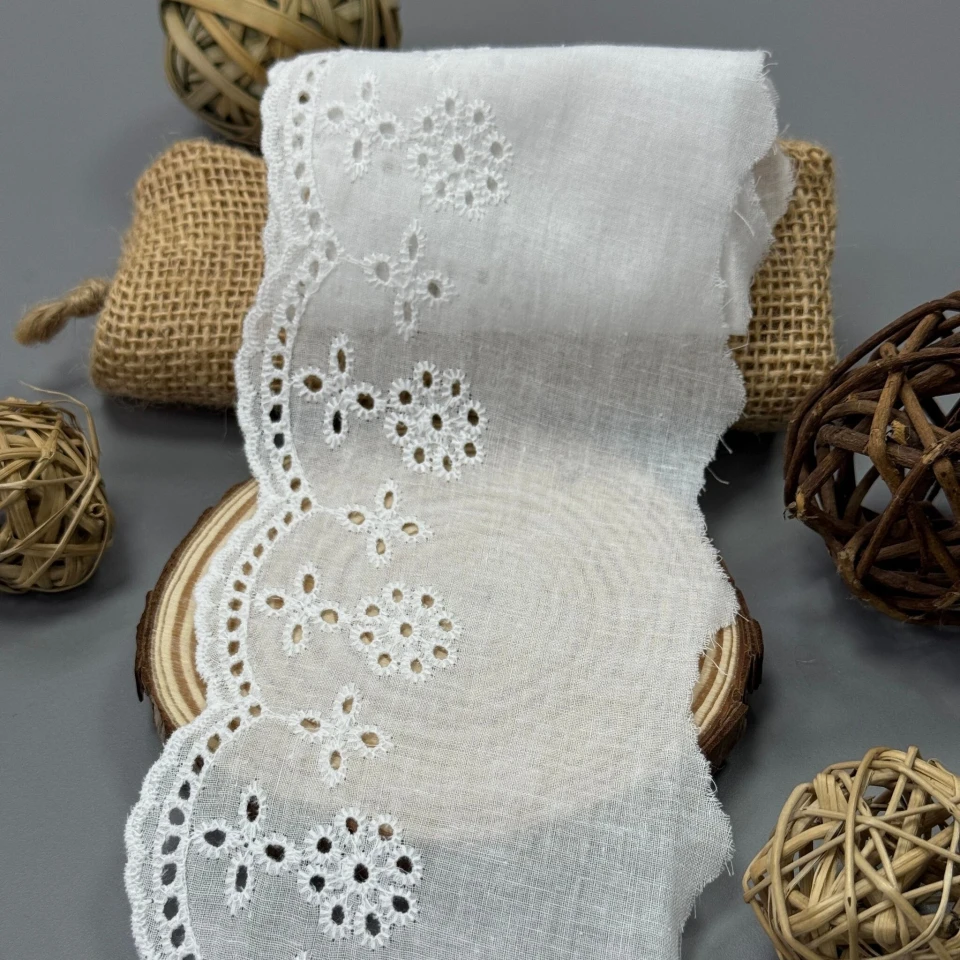 Мереживо прошва 8130 (160 ярдів/146,3 м.), Білий