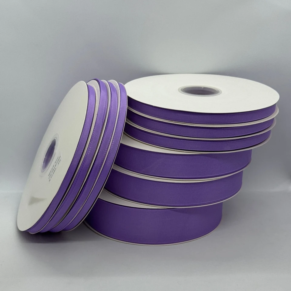 Стрічка репс 1 см (25*100 ярд/ 91 м.), 1307 ліловий