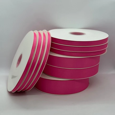 Стрічка репс 2,5 см (12*100 ярдів/91 м.), 1005 китайський рожевий