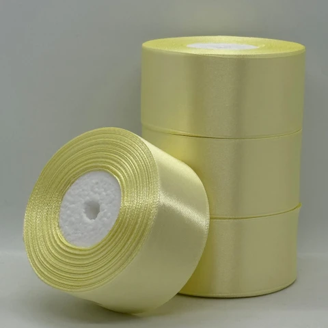 Стрічка атласна 4 см (5*36 ярдів) , 09 кукурудзяний