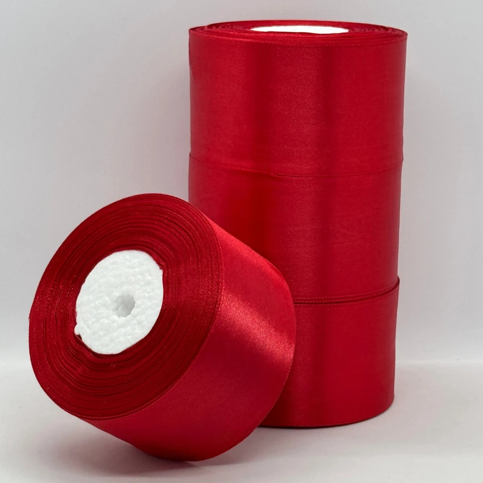 Стрічка атласна 5 см (4*36 ярдів), 133 кардинальский