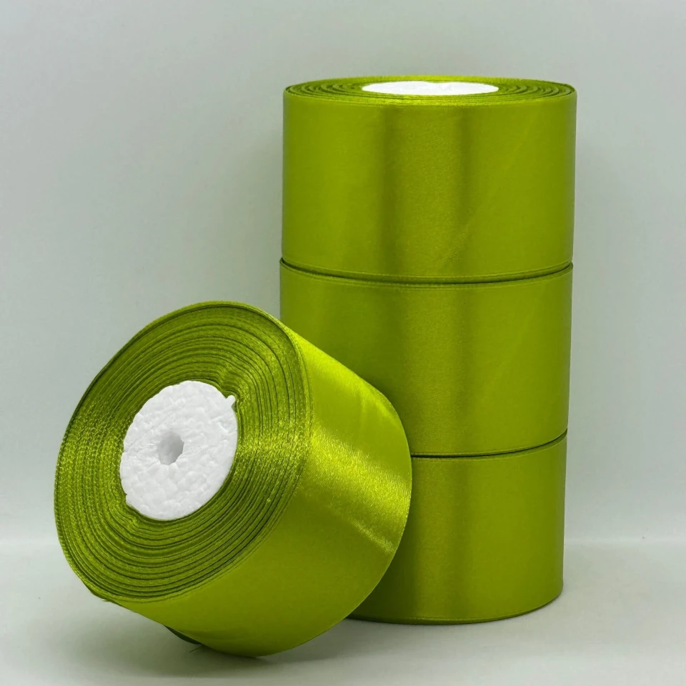 Стрічка атласна 5 см (4*36 ярдів), 184 олива