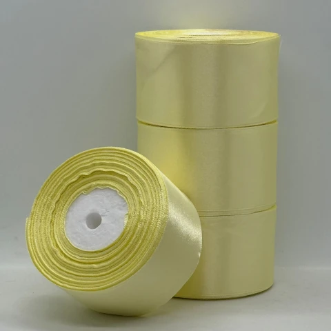 Стрічка атласна 5 см (4*36 ярдів), 09 кукурудзяний