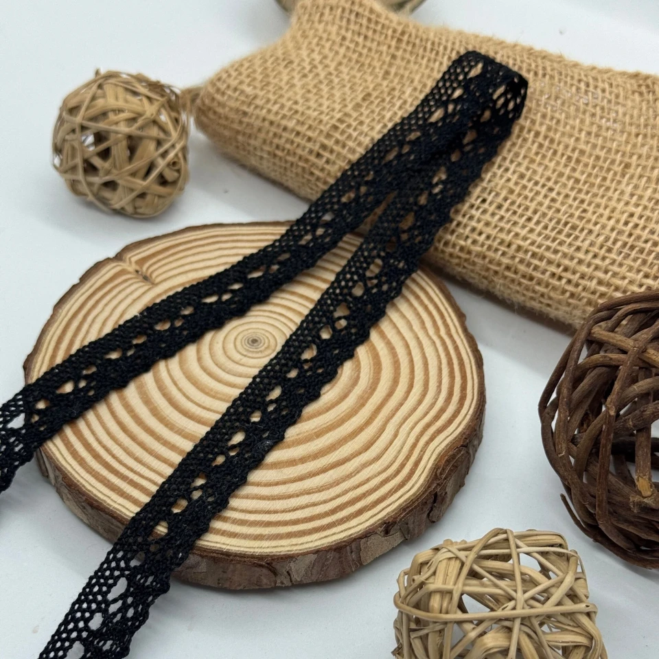 Мереживо макраме 8527 2 см.(300 ярдів/274,3 м.), чорний