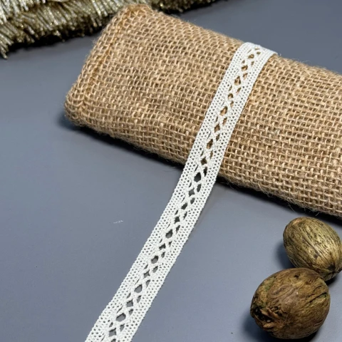 Мереживо макраме 5212  1,5 см.(300 ярдів/274,3 м.), бежевий