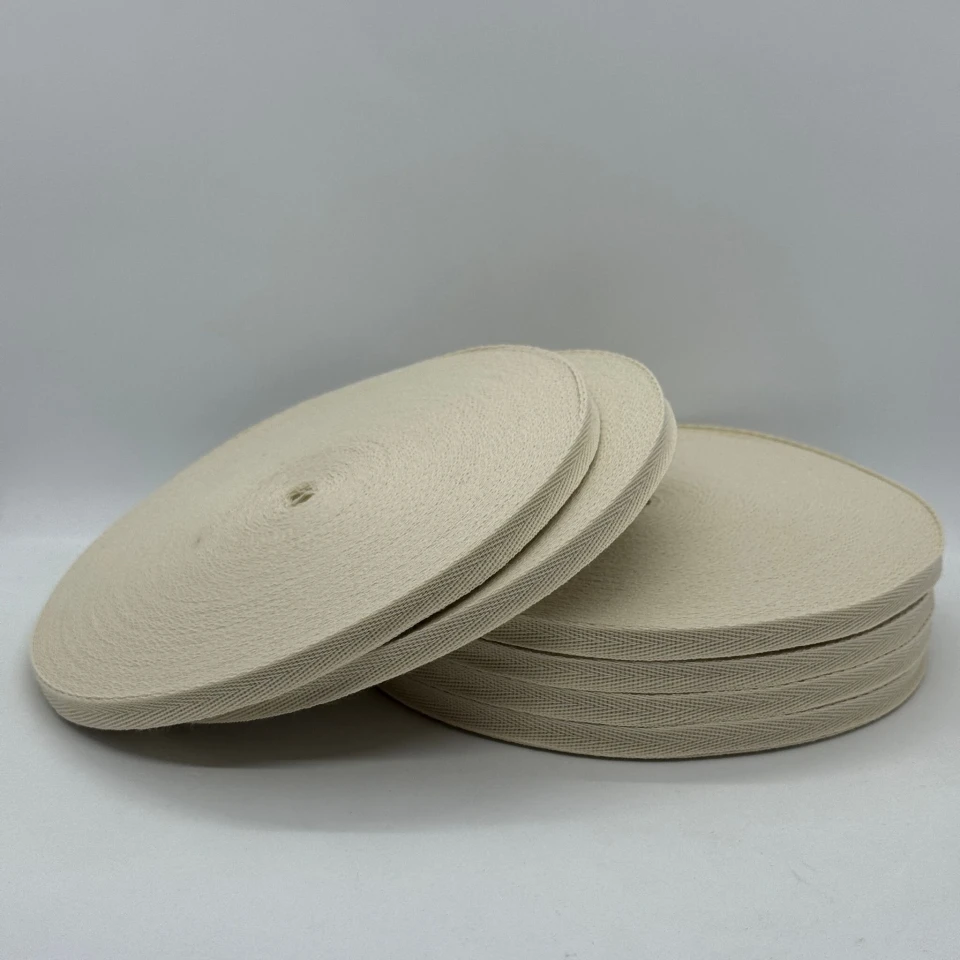 Стрічка кіпер 1 см (40) (40м.), 2363 молочний+бежевий