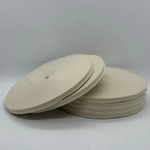 Стрічка кіпер 1 см (40) (40м.), 2363 молочний+бежевий