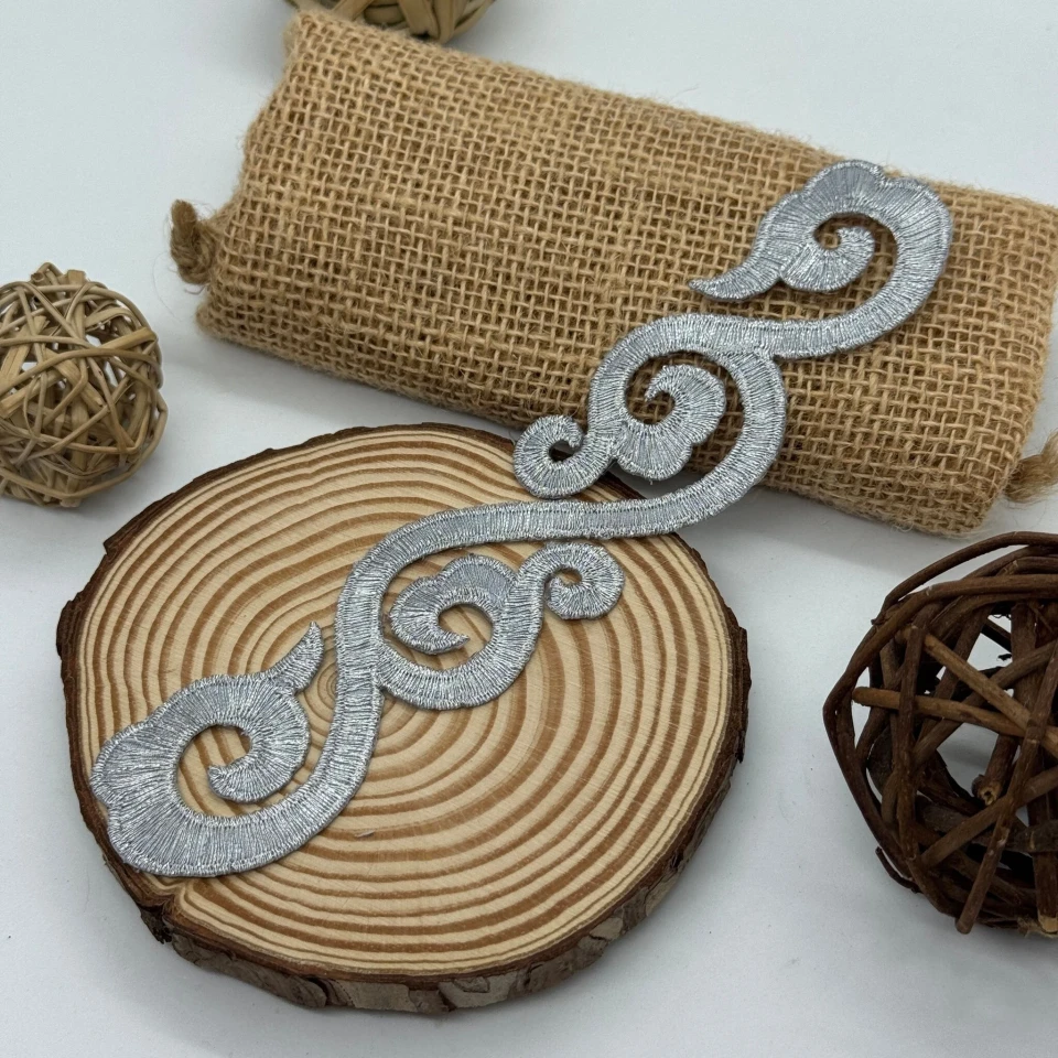 Аплікація клейова люрекс 4500 (20 шт.), срібло