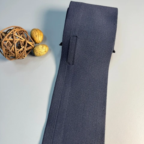 Пояс трикотажний довяз D#1 (8.5см*90 см), темний синій